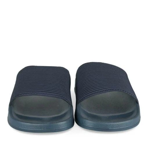 Claquettes MARINE Homme Motif Uni A Enfiler