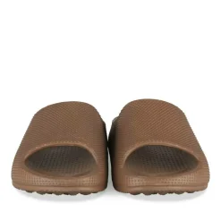 Claquettes MARRON Femme Motif Uni A Enfiler