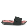 Claquettes NOIR Femme Motif Uni A Enfiler