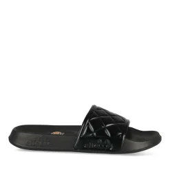 Claquettes NOIR Femme Motif Uni A Enfiler