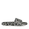 Claquettes NOIR Femme Motif Coeurs A Enfiler