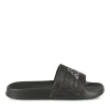 Claquettes NOIR Femme Motif Paillettes A Enfiler