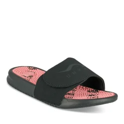 Claquettes NOIR Femme Motif Uni A Enfiler