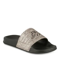 Claquettes NOIR Femme Motif Paillettes A Enfiler