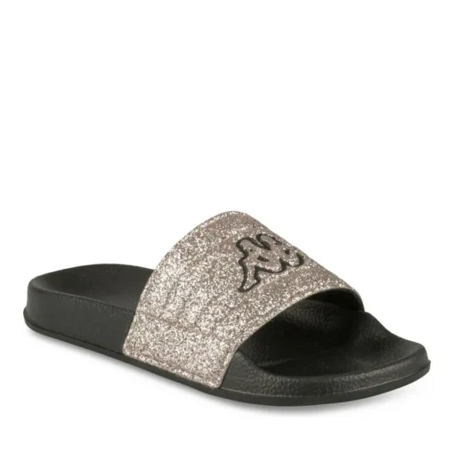 Claquettes NOIR Femme Motif Paillettes A Enfiler