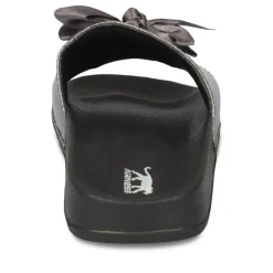 Claquettes NOIR Femme Motif Uni