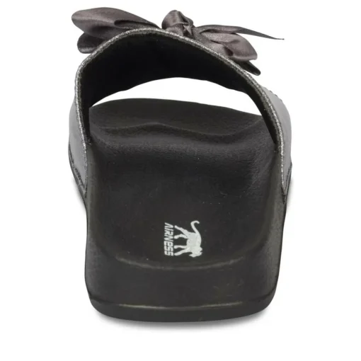 Claquettes NOIR Femme Motif Uni