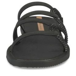 Claquettes NOIR Femme Motif Uni A Enfiler