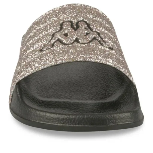 Claquettes NOIR Femme Motif Paillettes A Enfiler
