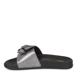 Claquettes NOIR Femme Motif Uni