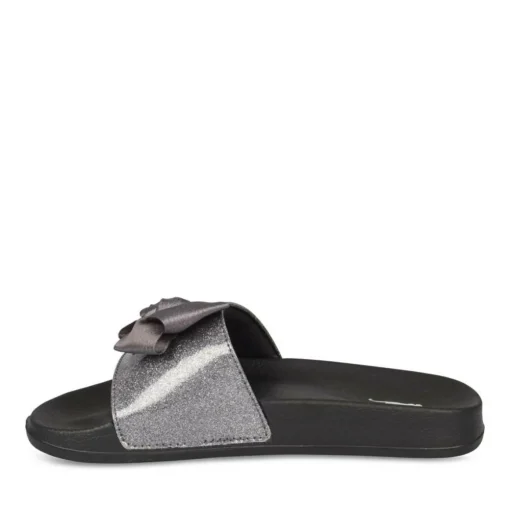 Claquettes NOIR Femme Motif Uni