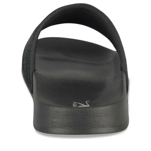 Claquettes NOIR Femme Motif Uni A Enfiler