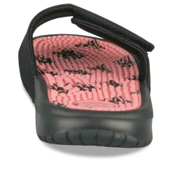 Claquettes NOIR Femme Motif Uni A Enfiler