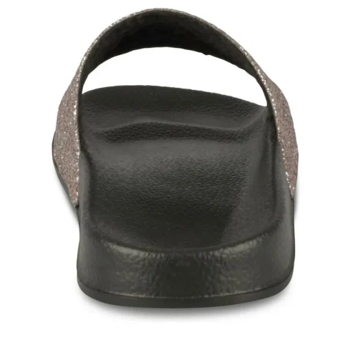 Claquettes NOIR Femme Motif Paillettes A Enfiler
