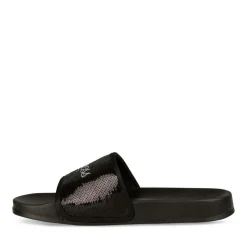 Claquettes NOIR Femme Motif Uni