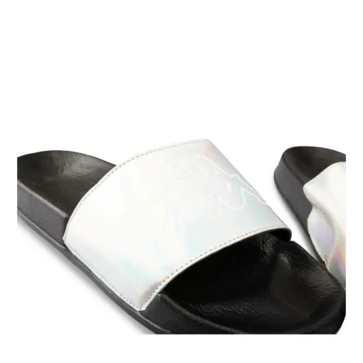 Claquettes NOIR Femme Motif Uni A Enfiler