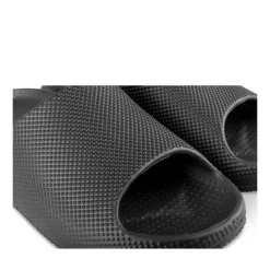 Claquettes NOIR Femme Motif Uni A Enfiler