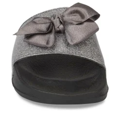 Claquettes NOIR Femme Motif Uni