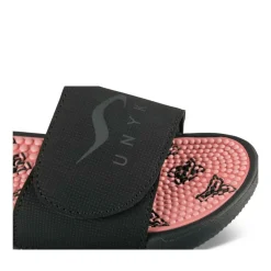 Claquettes NOIR Femme Motif Uni A Enfiler