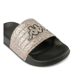 Claquettes NOIR Femme Motif Paillettes A Enfiler