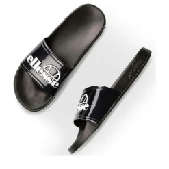 Claquettes NOIR Femme Motif Uni