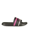 Claquettes NOIR Fille Motif Uni