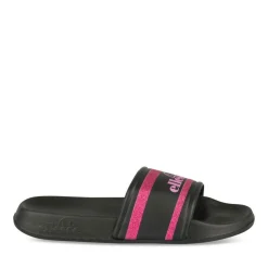 Claquettes NOIR Fille Motif Uni A Enfiler
