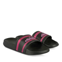 Claquettes NOIR Fille Motif Uni A Enfiler