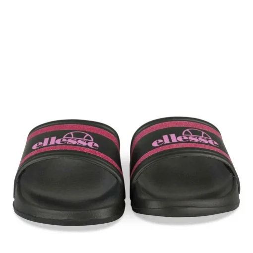 Claquettes NOIR Fille Motif Uni A Enfiler