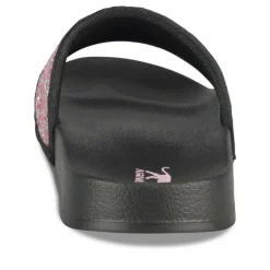 Claquettes NOIR Fille Motif Uni A Enfiler