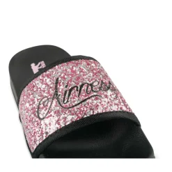 Claquettes NOIR Fille Motif Uni A Enfiler