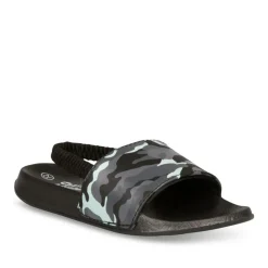 Claquettes NOIR Garçon Elastique