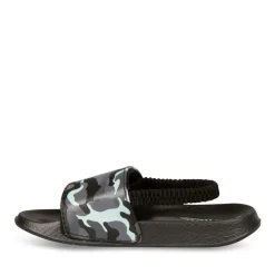 Claquettes NOIR Garçon Elastique