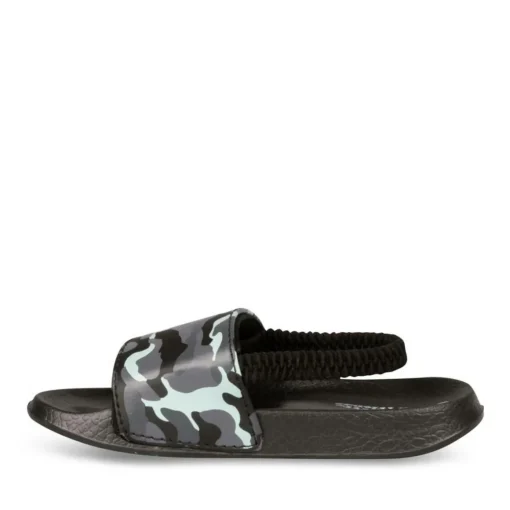 Claquettes NOIR Garçon Elastique