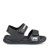 Claquettes NOIR Garçon Motif Uni Scratch