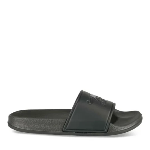 Claquettes NOIR Garçon Motif Uni A Enfiler
