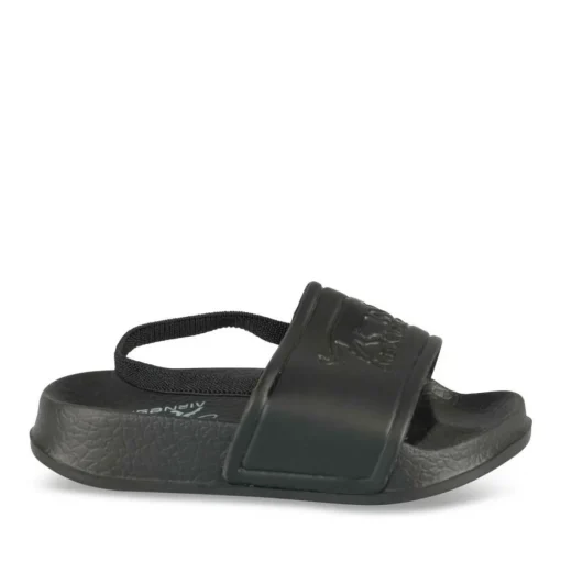 Claquettes NOIR Garçon Motif Uni A Enfiler