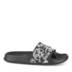 Claquettes NOIR Garçon Motif Uni A Enfiler