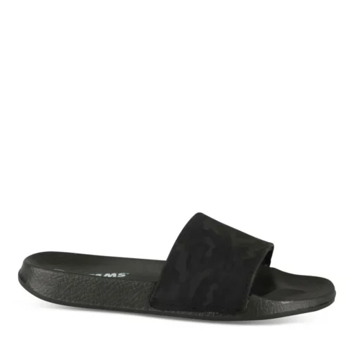 Claquettes NOIR Garçon Motif Uni A Enfiler