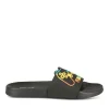 Claquettes NOIR Garçon Motif Uni A Enfiler