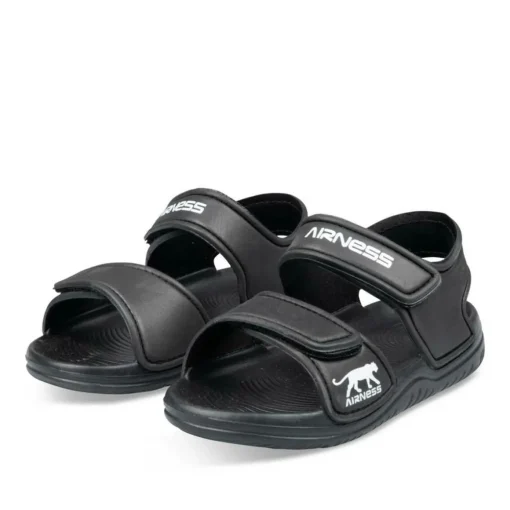 Claquettes NOIR Garçon Motif Uni Scratch