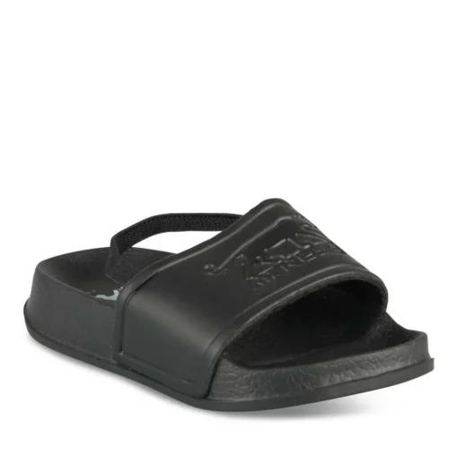Claquettes NOIR Garçon Motif Uni A Enfiler
