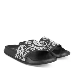 Claquettes NOIR Garçon Motif Uni A Enfiler