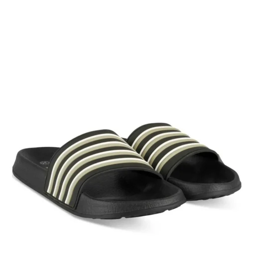 Claquettes NOIR Garçon Motif Uni A Enfiler