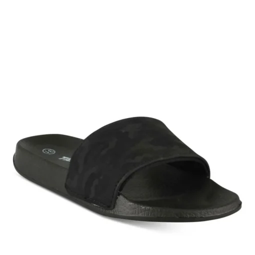 Claquettes NOIR Garçon Motif Uni A Enfiler