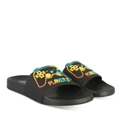 Claquettes NOIR Garçon Motif Uni A Enfiler