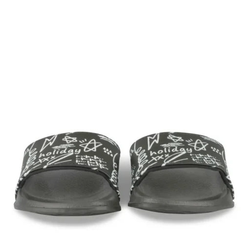 Claquettes NOIR Garçon Motif Uni A Enfiler