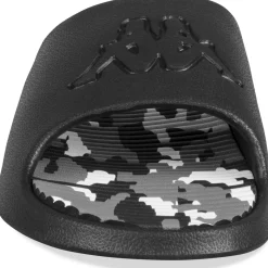 Claquettes NOIR Garçon Motif Camouflage A Enfiler