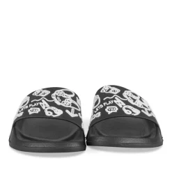 Claquettes NOIR Garçon Motif Uni A Enfiler
