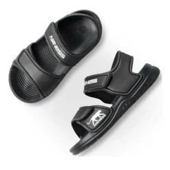 Claquettes NOIR Garçon Motif Uni Scratch